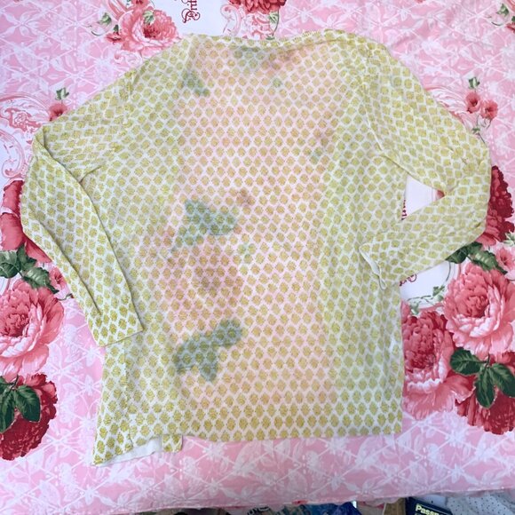 Loft Yellow Light weighted open cardigan XS - Picture 2 of 3